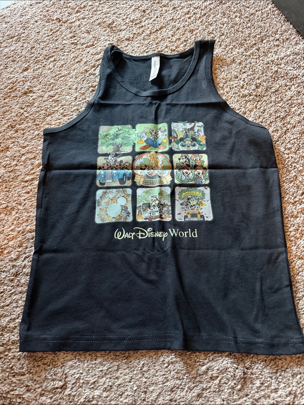 Disney Animal Kingdom Black Kids Graphic Tank Top